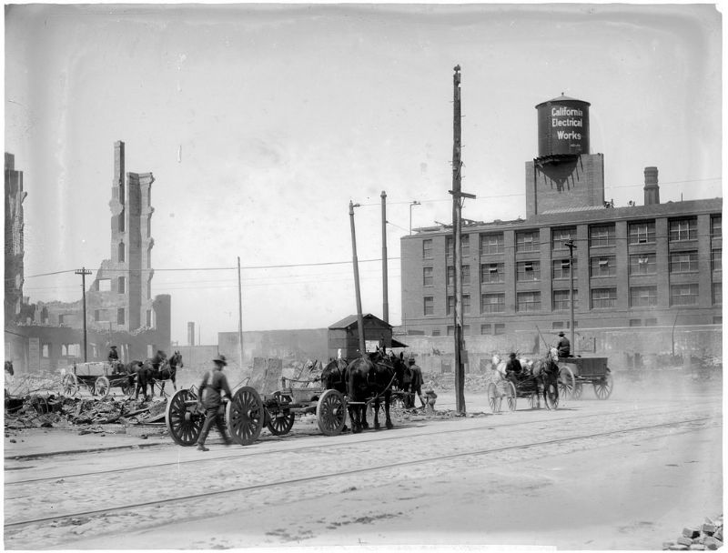 Third and Folsom Streets, 1906