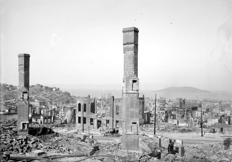 View from Nob Hill, 1906