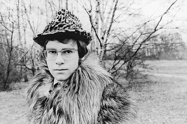 Elton John's first photo shoot in 1968