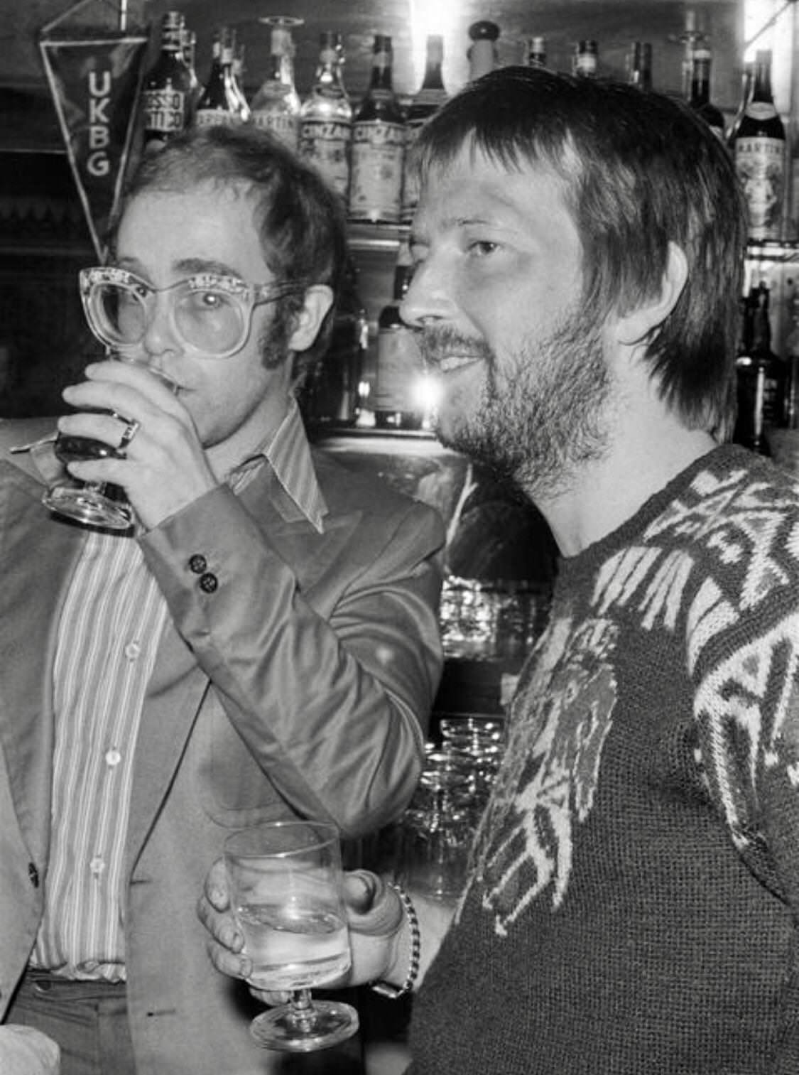Elton John & Eric Clapton in 1974