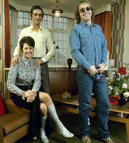 Elton John and His Parents, 1971
