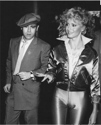Elton John & Olivia Newton John 1978 premier of Grease at Studio 54