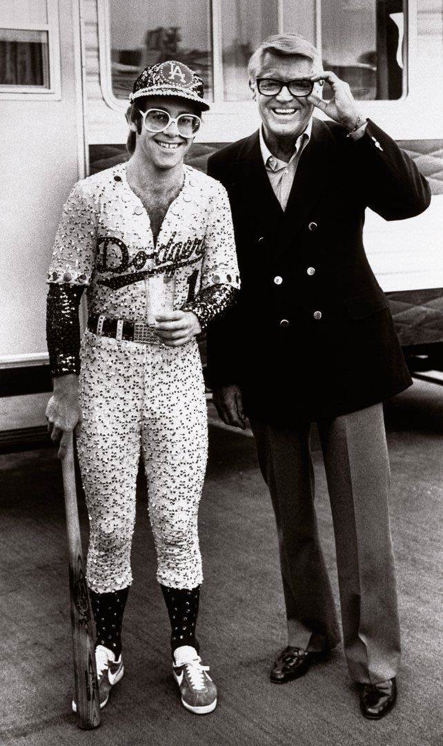 Elton John and Cary Grant, 1975