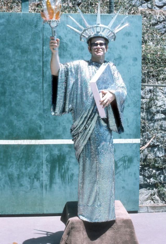 Elton John as Lady Liberty, 1970s