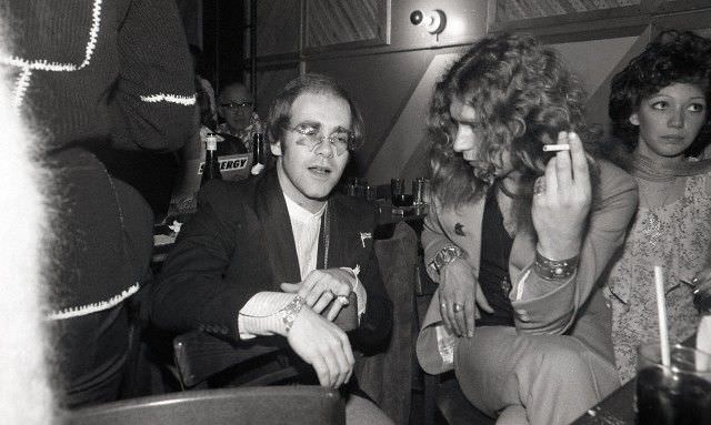 Elton John and Robert Plant in 1975