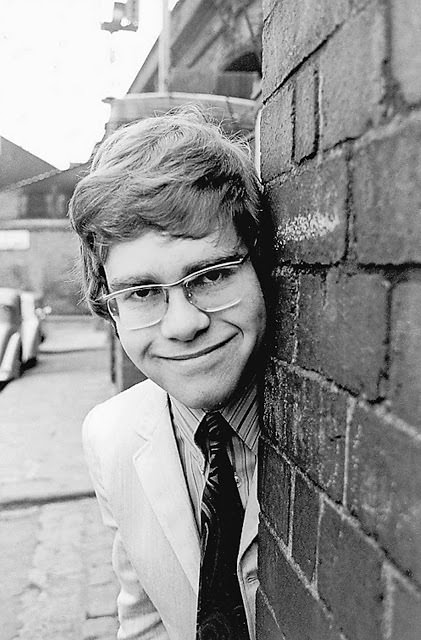 Elton John's first photo shoot in 1968