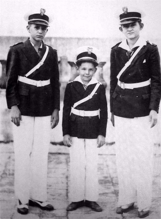 The three Castro brothers in 1941 from left to right: Fidel, Raul, and Ramon. Castro named his younger brother Raul his temporary successor on July, 31, 2006, after undergoing intestinal surgery. It marked the first time that Castro had relinquished power in 47 years of rule.
