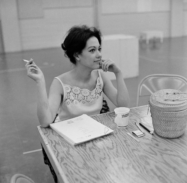 Rita Moreno at rehearsal for 'Alas Babylon' on Playhouse 90, New York, March 1960.