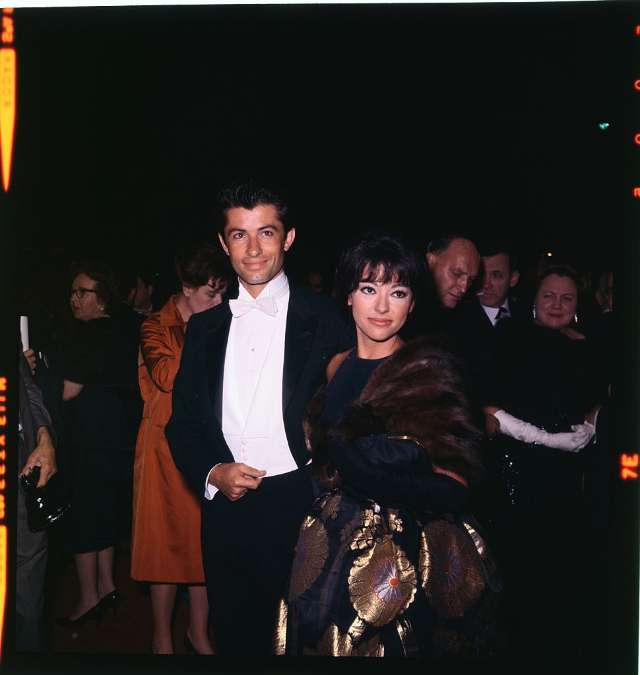 George Chakiris and Rita Moreno arrive at the 34th Academy Awards in Santa Monica, April 1962.