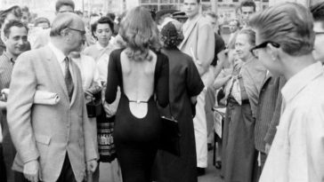 Vikki Dougan backless dress Hollywood street