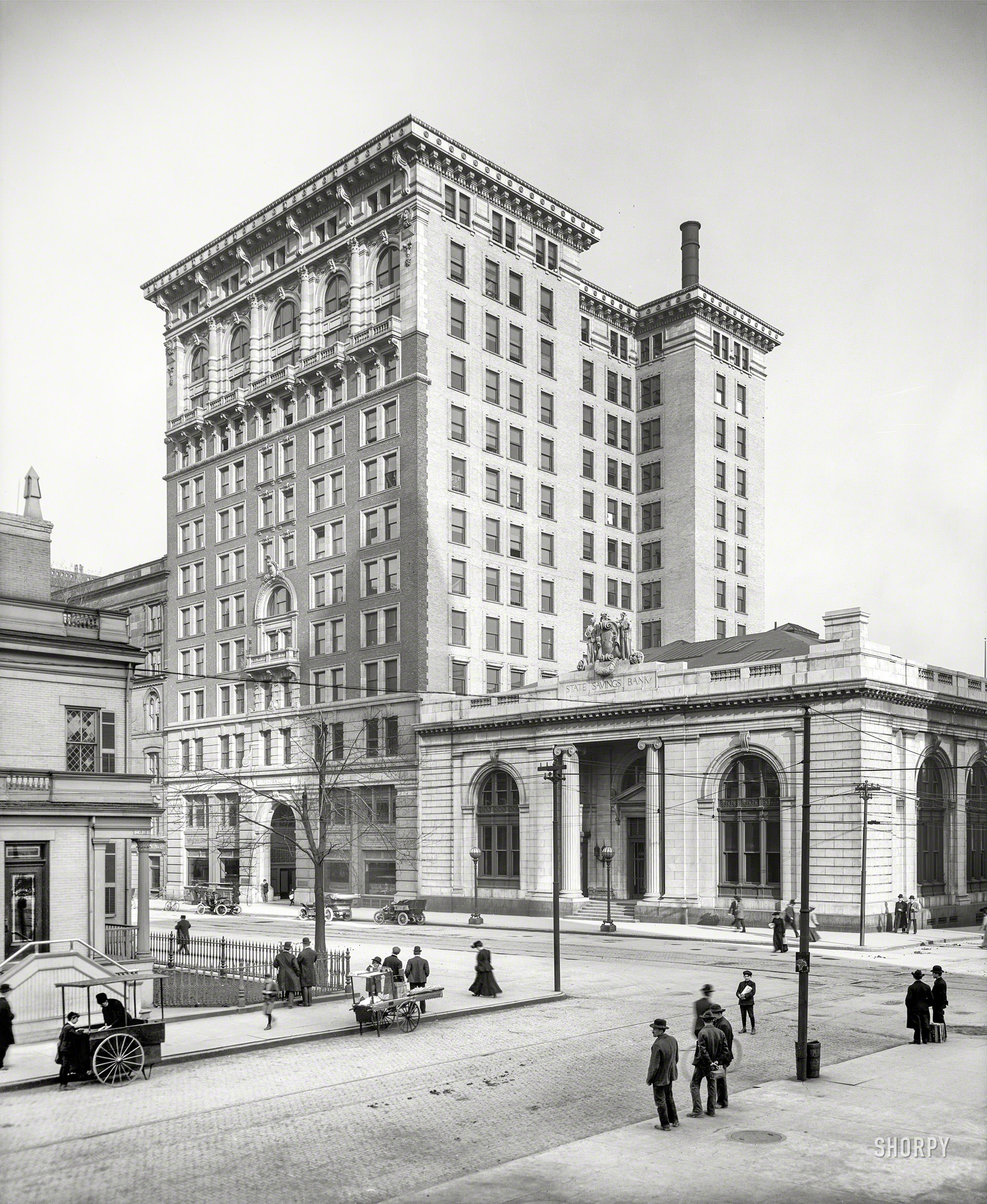 Penobscot Building and State Savings Bank, Fort and Shelby Streets, Detroit, 1907