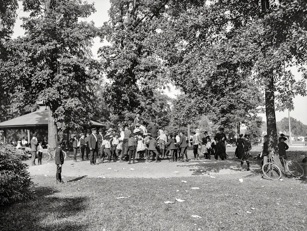 Children's Day, Playground at Belle Isle Park, Detroit, 1905