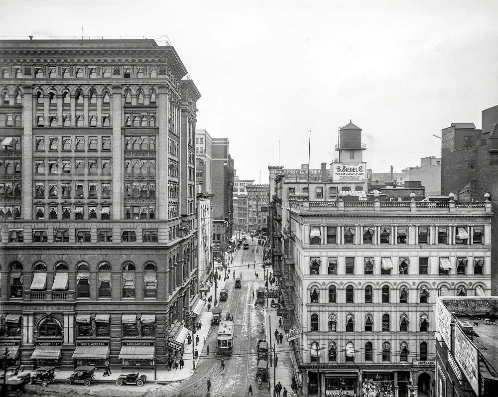 Chamber of Commerce, State and Griswold streets, Detroit, 1910
