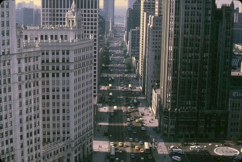 View from 333 North Michigan St., Chicago, 1967