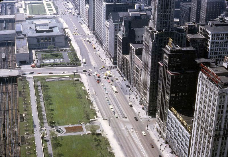 View of Chicago from Prudential Building, 1967