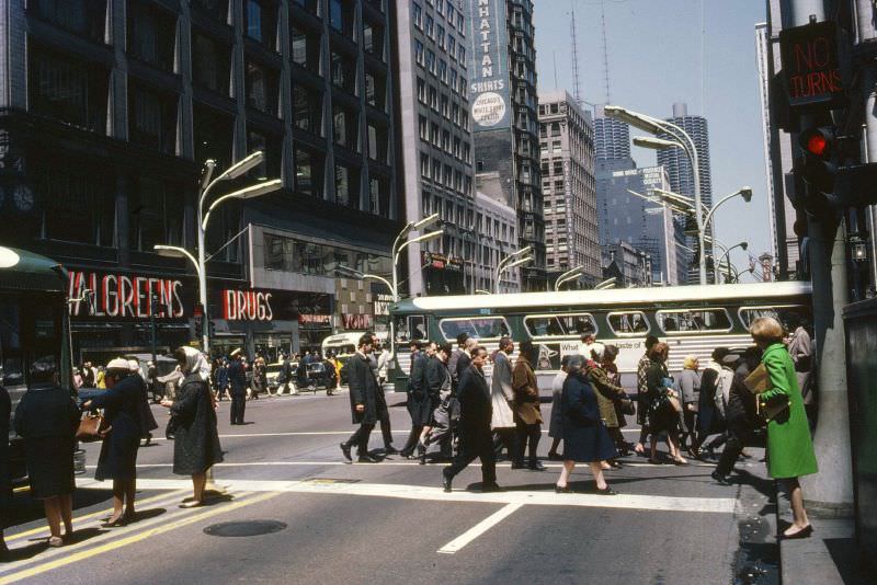 Walgreens Drug drugstore on State Street, 1967