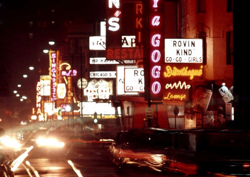 Rush Street, Chicago, 1967