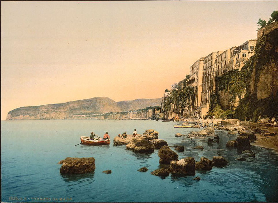 Sorrento by the sea, Naples, 1890s