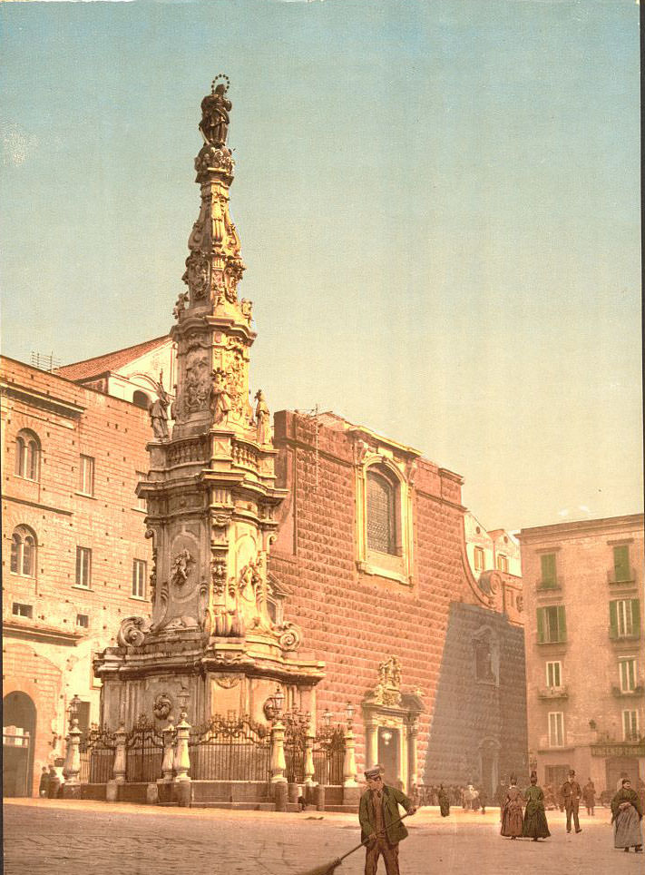 Column of the Virgin, Piazza Trinità Maggiore, Naples