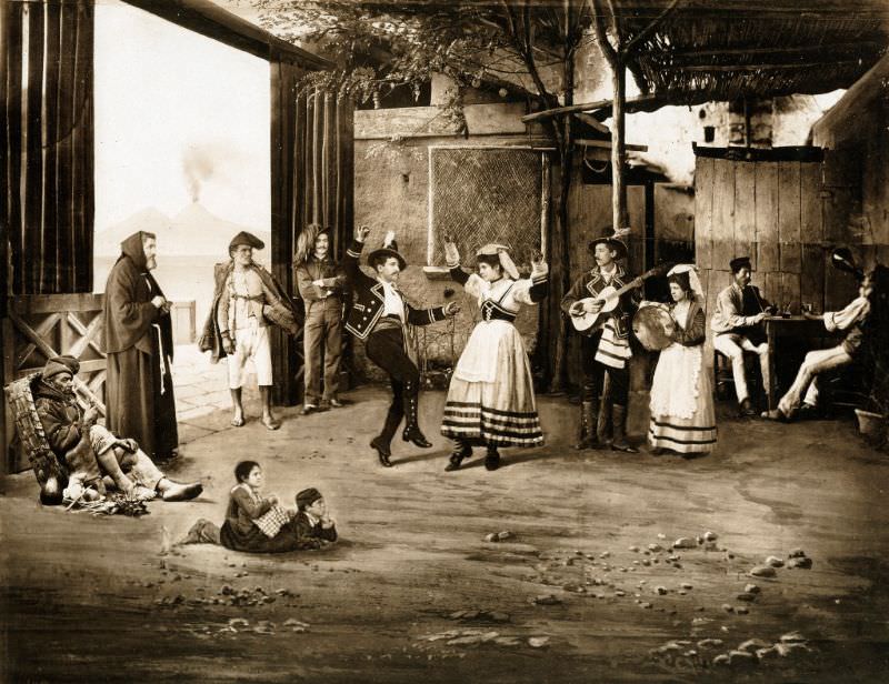 Dancing the Tarentella, Naples, 1875