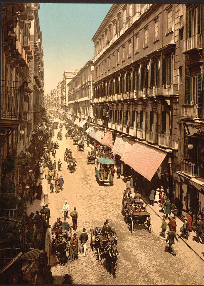 Via Roma, Naples, 1890s