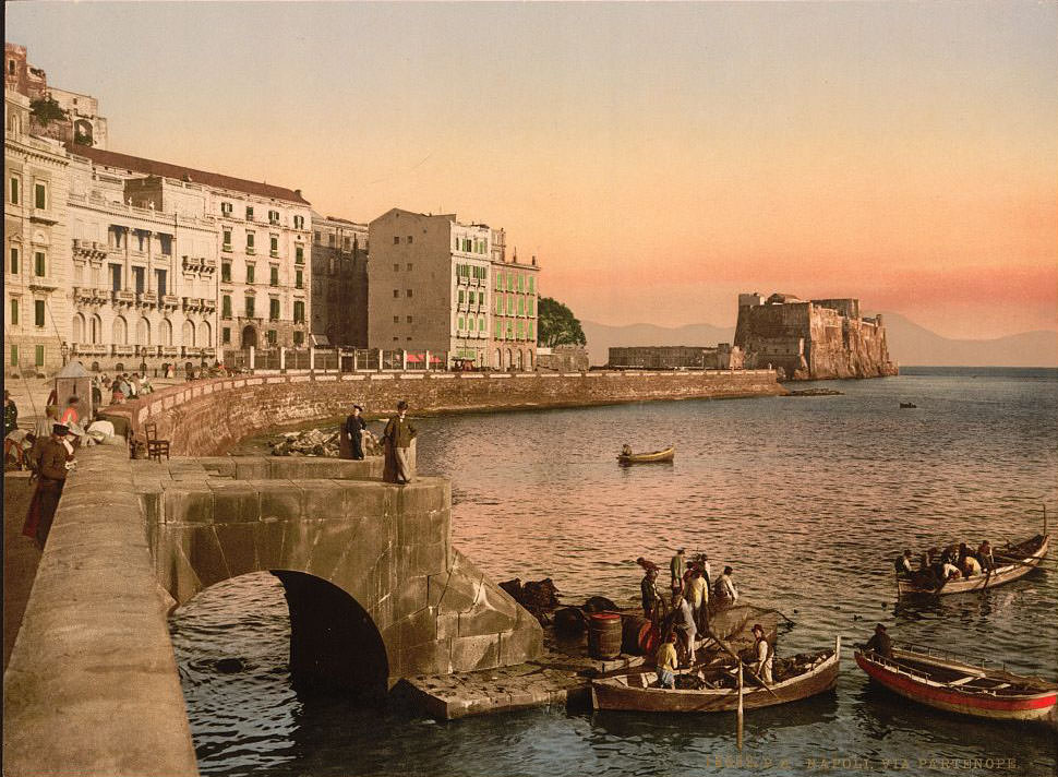 Partenope Street, Naples, 1890s