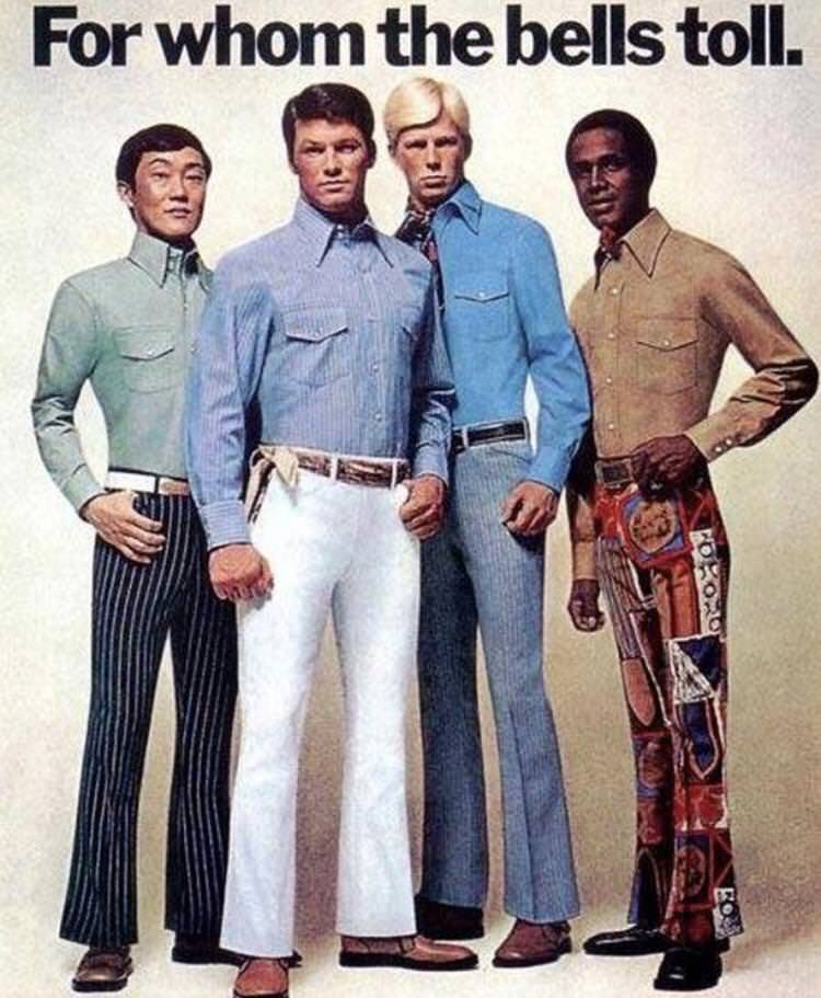 Cool Vintage Bell-Bottoms: These Pants Were All The Rage In The 1970s