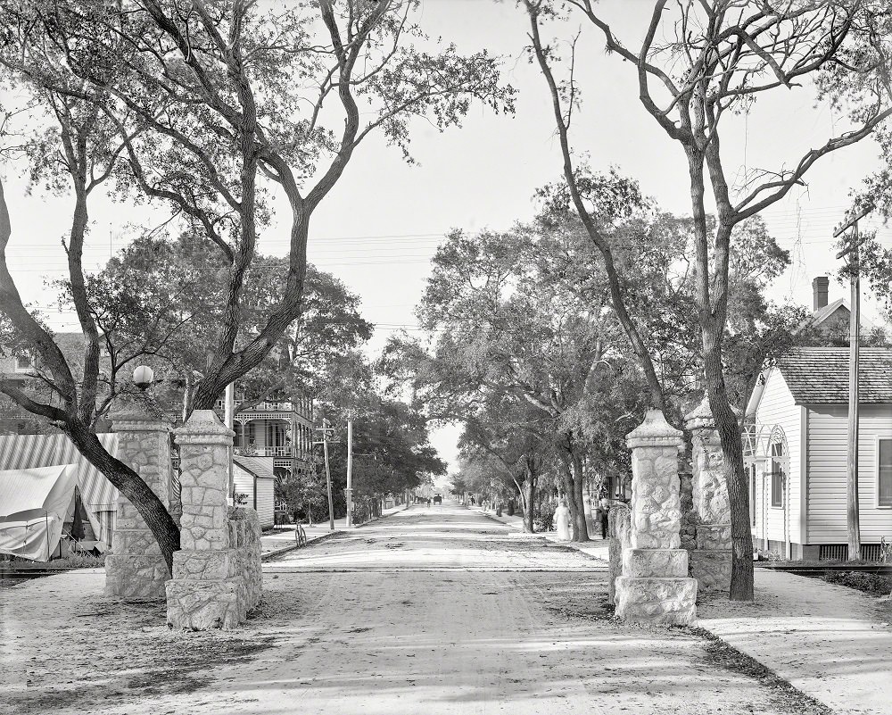 Renamed First Avenue after the city's brief fling with lettered streets, Miami, Florida, 1904