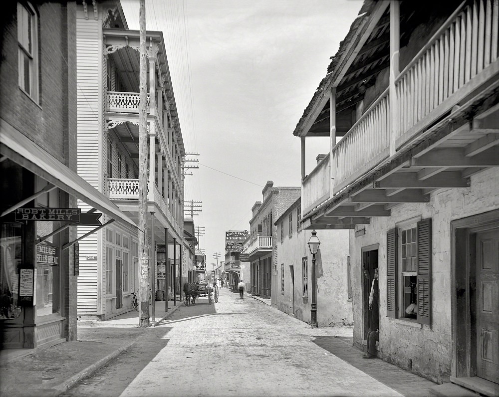St. George Street, St. Augustine, Florida, 1910