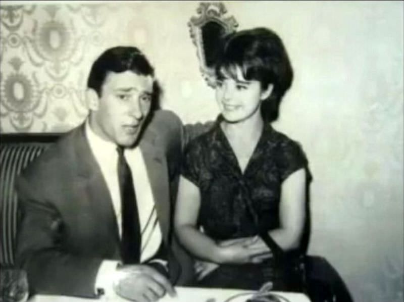 Frances Shea and Gangster Reggie Kray at a London nightclub, 1962