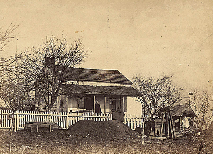 The headquarters of the Army of the Potomac during the Battle of Gettysburg.