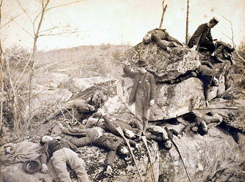 The place where the Union III Corps was devoured by Confederate General Longstreet's advancing forces.