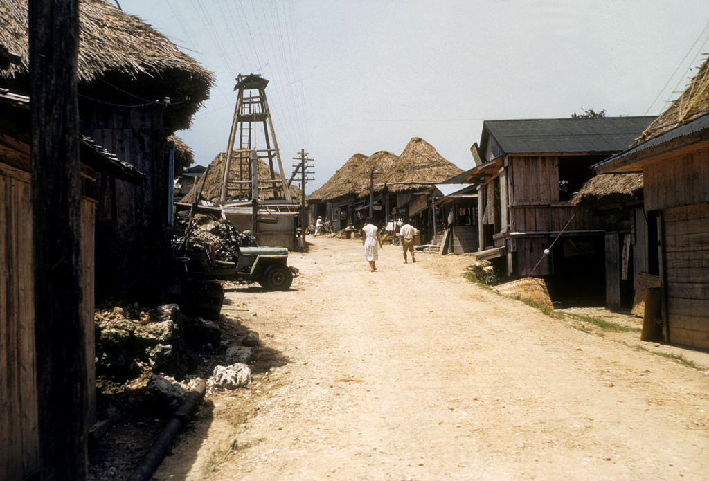 Okino village, Okinawa, 1950s