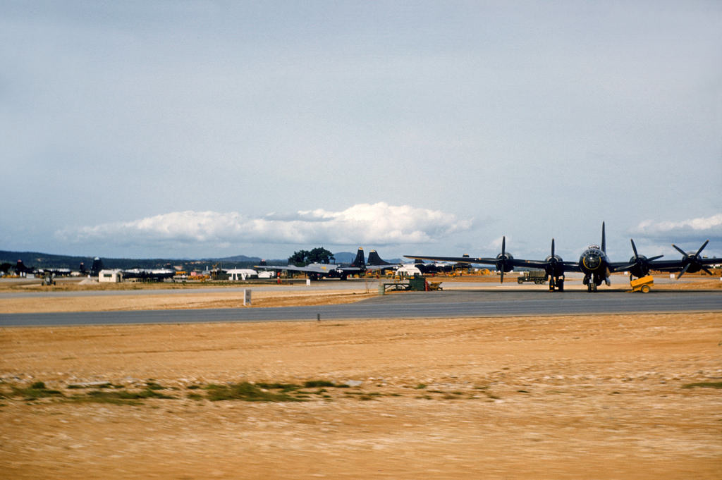 Planes at Kadena B-29s, Okinawa, 1950s