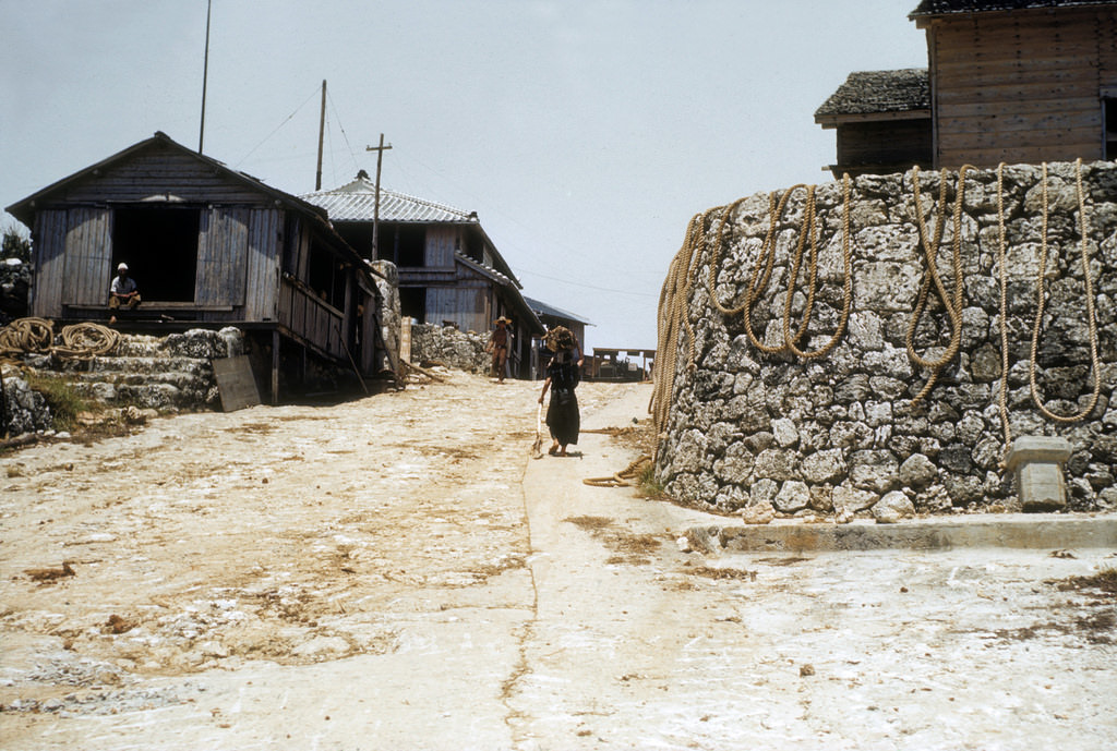 Street in Okinawa, 1950s