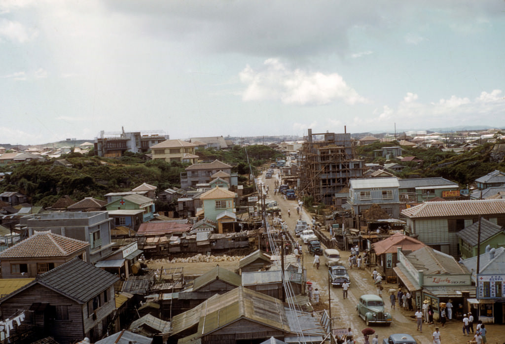 View of Naha-shi, 1950s