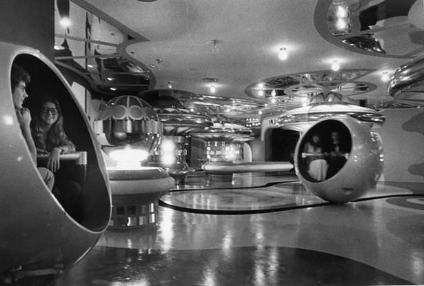 Pinball Machine Ride at the World of Sid and Marty Kroft Amusement Park in Atlanta Georgia, 1976