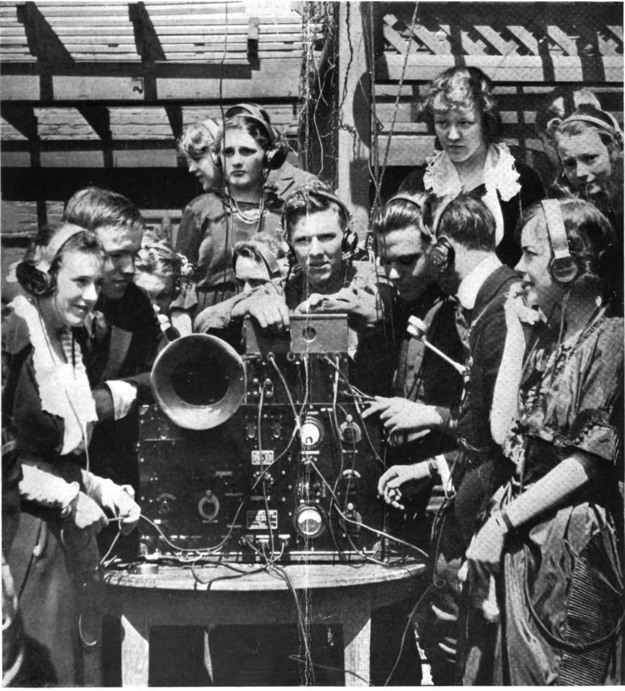 A "radiophone dance" held by an Atlanta social club in May 1920 in which the participants danced, while wearing headphones, to music transmitted from a band across town.