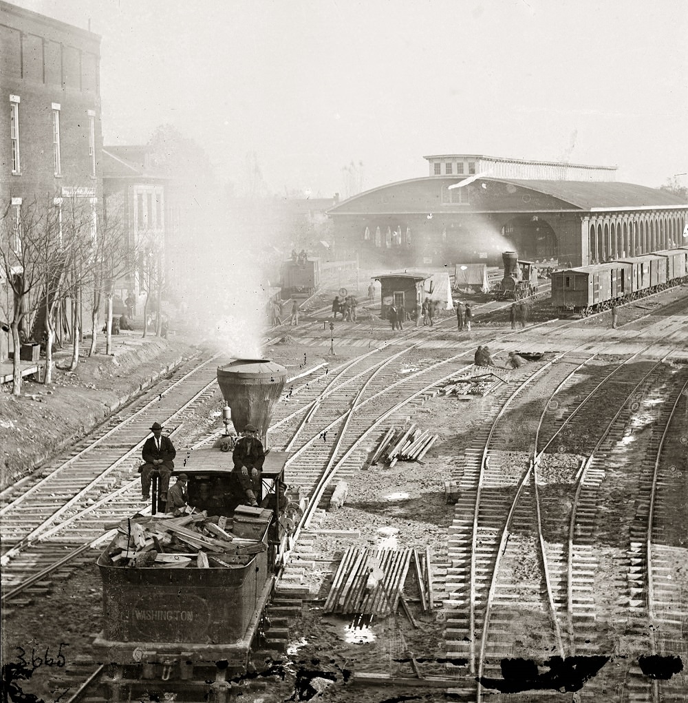Railroad yards, Atlanta, Georgia, 1864