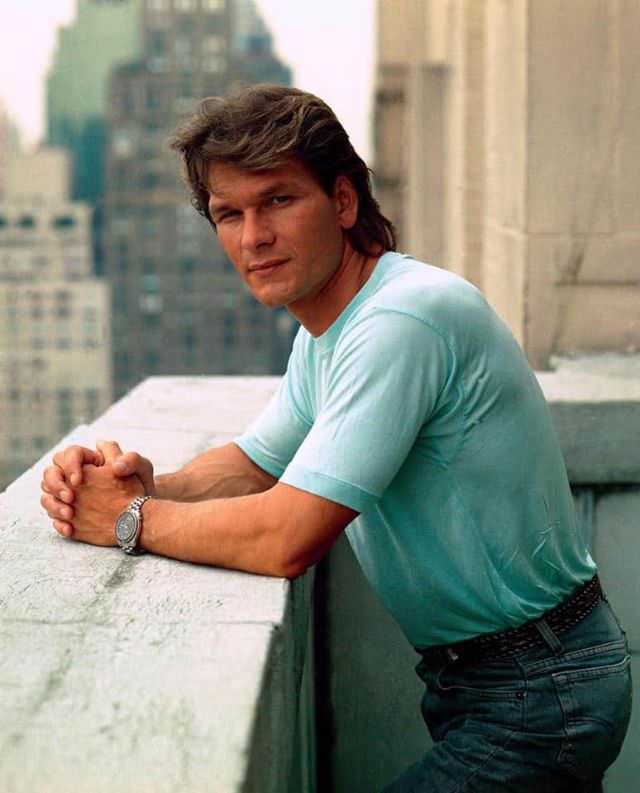 Fabulous Photos Of Young Patrick Swayze in Mullet Hairstyle From 1980s and1990s