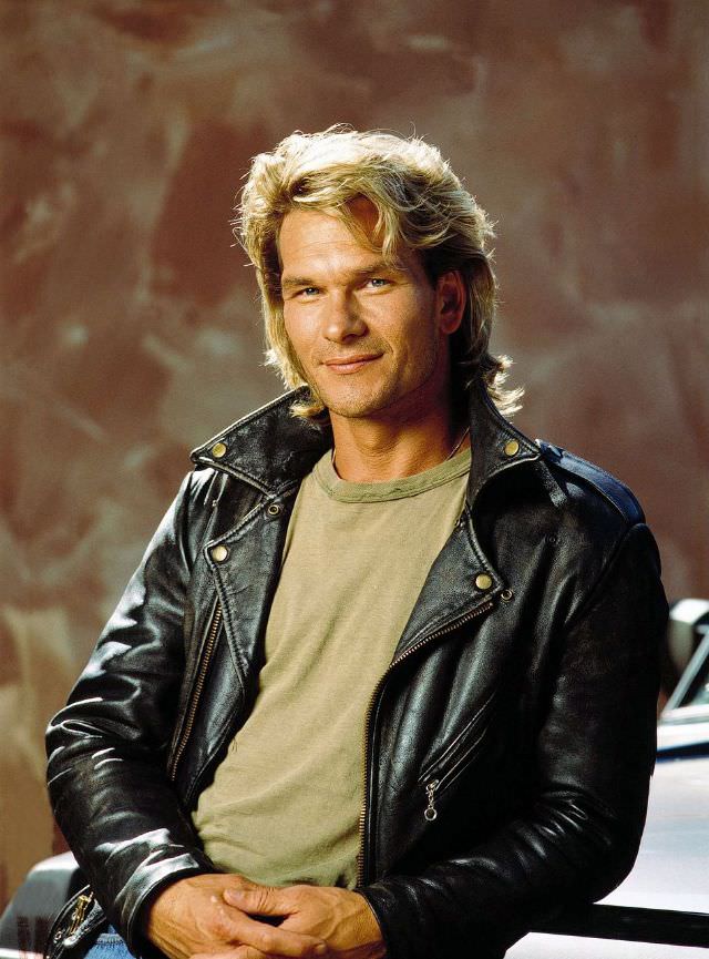 Fabulous Photos Of Young Patrick Swayze in Mullet Hairstyle From 1980s and1990s