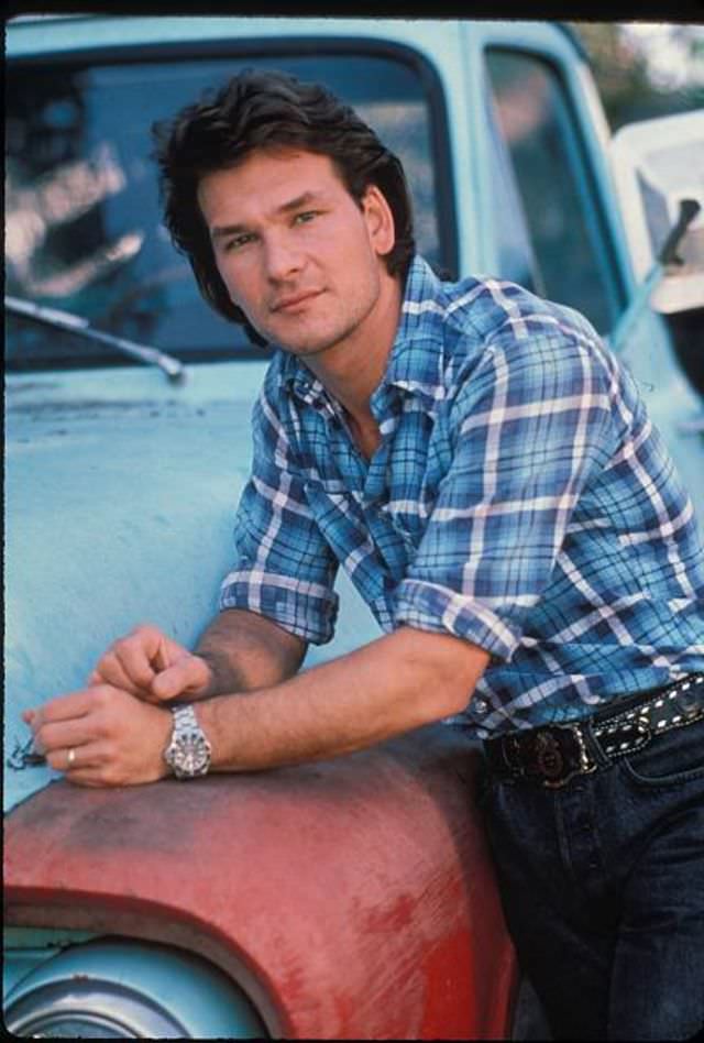 Fabulous Photos Of Young Patrick Swayze in Mullet Hairstyle From 1980s and1990s