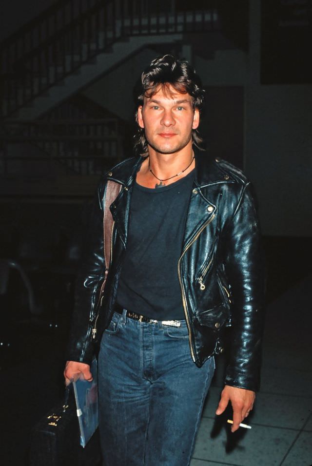 Fabulous Photos Of Young Patrick Swayze in Mullet Hairstyle From 1980s and1990s