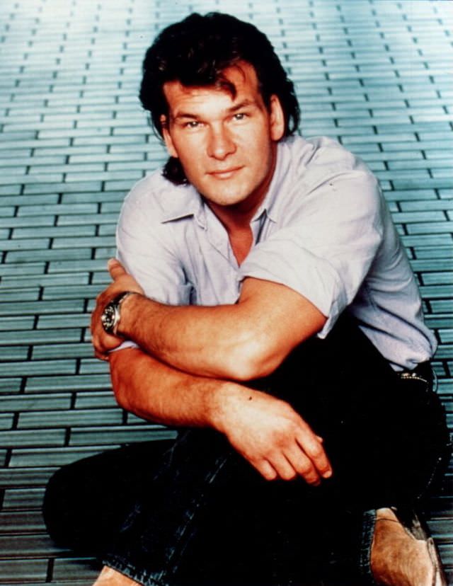 Fabulous Photos Of Young Patrick Swayze in Mullet Hairstyle From 1980s and1990s