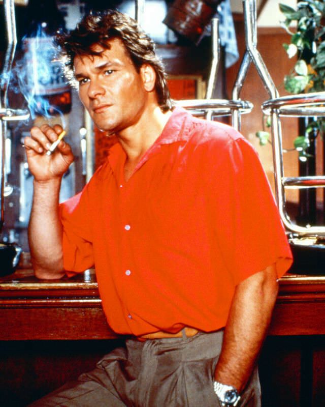 Fabulous Photos Of Young Patrick Swayze in Mullet Hairstyle From 1980s and1990s