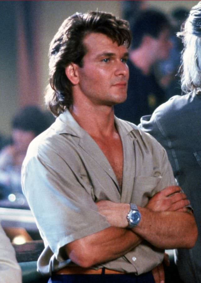 Fabulous Photos Of Young Patrick Swayze in Mullet Hairstyle From 1980s and1990s