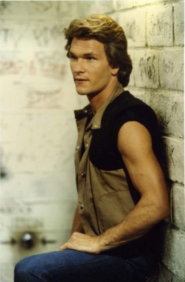 Fabulous Photos Of Young Patrick Swayze in Mullet Hairstyle From 1980s and1990s