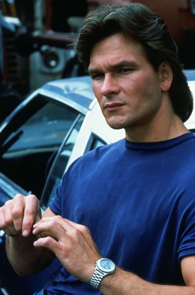 Fabulous Photos Of Young Patrick Swayze in Mullet Hairstyle From 1980s and1990s