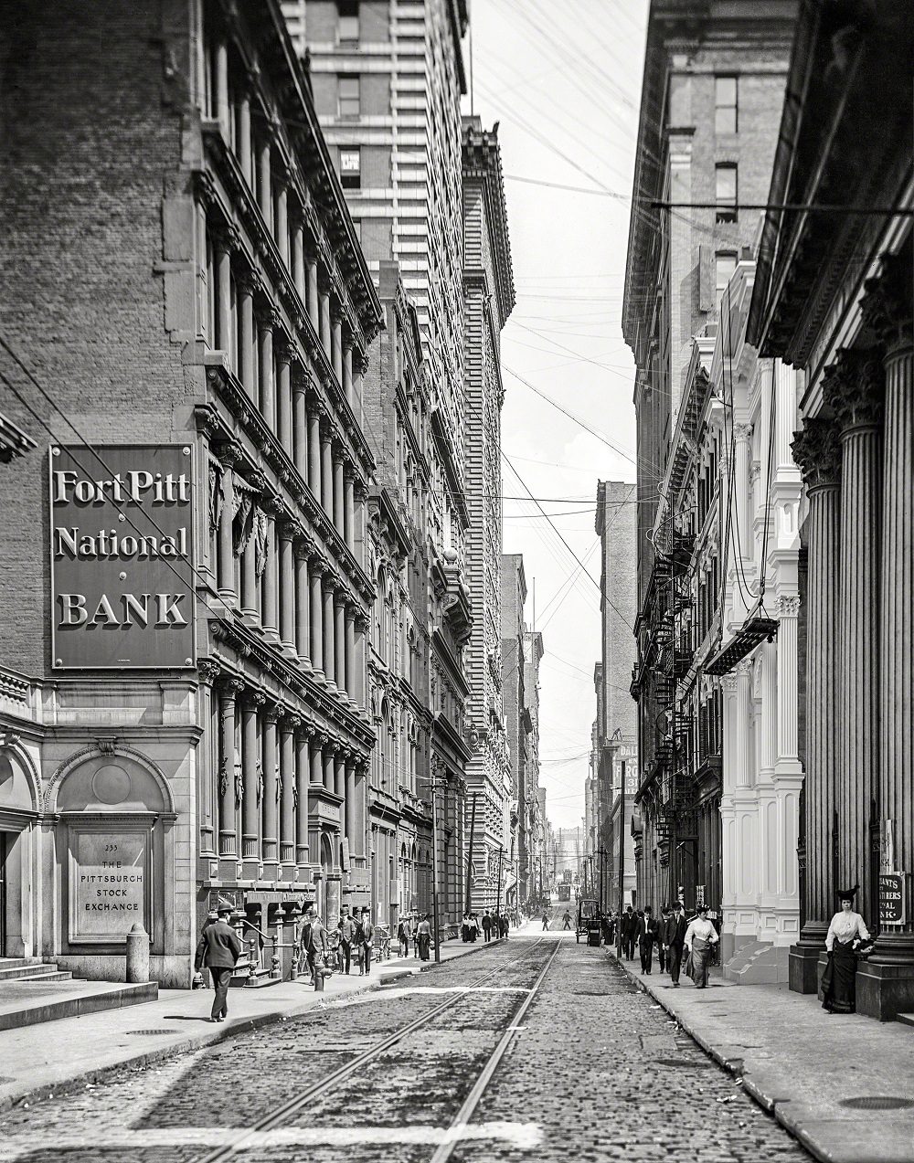 Fourth Avenue at Stock Exchange, Pittsburgh, 1905