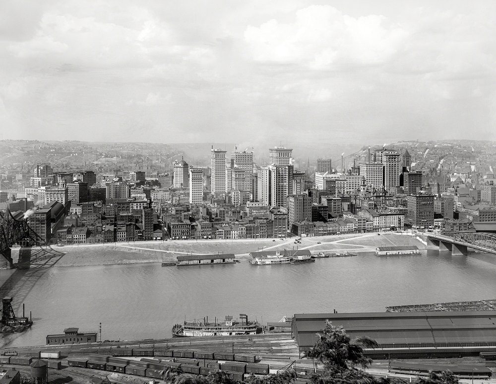 A group of skyscrapers, Pittsburgh, 1912